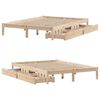 vidaXL Cadre de lit sans matelas 120x190 cm bois de pin massif