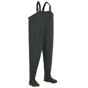 vidaXL Pantalon &eacute;chassier avec bottes Vert Pointure 45