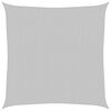 vidaXL Voile d'ombrage gris clair 3,6x3,6 m 100% polyester oxford