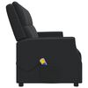 vidaXL Fauteuil de massage inclinable 3 places noir similicuir