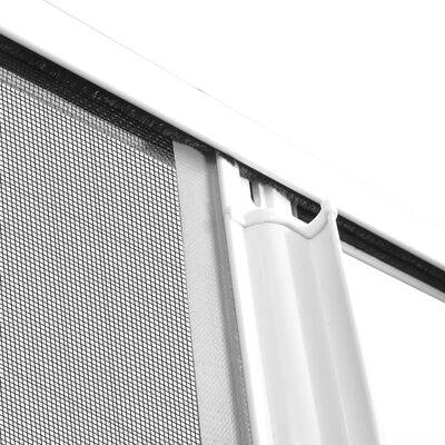vidaXL Moustiquaire coulissante pour portes Blanc 120x215 cm