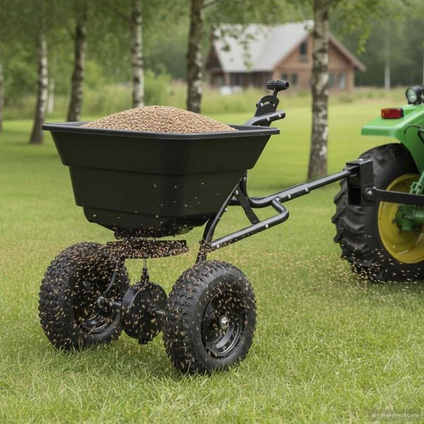 vidaXL Épandeur Noir 106 x 53 x 75 cm PVC et Acier