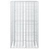 vidaXL Lit sur&eacute;lev&eacute; gabion Argent&eacute; 90 x 50 x 150 cm Acier galvanis&eacute;