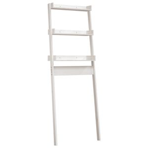 vidaXL Étagère de toilette Blanc 63,5x32x179 cm Bois de pin massif