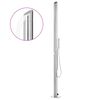 vidaXL Douche de jardin 220 cm Acier inoxydable