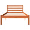 vidaXL Cadre de lit sans matelas cire marron 90x190 cm bois pin massif