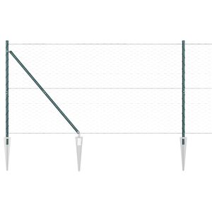 vidaXL Poteau de cl&ocirc;ture. Vert