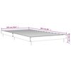 vidaXL Cadre de lit sans matelas ch&ecirc;ne marron 100x200 cm