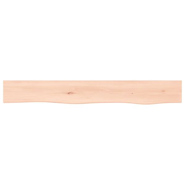 vidaXL &Eacute;tag&egrave;re murale 80x10x6 cm bois de ch&ecirc;ne massif non trait&eacute;