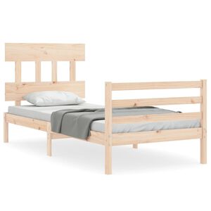 vidaXL Cadre de lit sans matelas bois massif