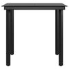 vidaXL Ensemble à manger de jardin avec coussins 3 pcs noir