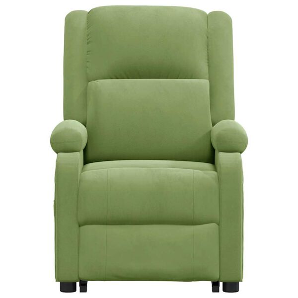 vidaXL Fauteuil vert clair velours