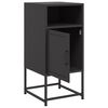 vidaXL Tables de chevet 2 pcs noir 36x39x78 cm acier