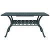 vidaXL Table de jardin vert 150x90x72 cm aluminium coul&eacute;