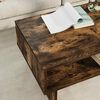 vidaXL Table basse Ch&ecirc;ne fum&eacute; 80 x 46 x 35 cm Bois d'ing&eacute;nierie