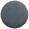vidaXL Coussins de siège 2 pcs Gris foncé Ø 40 x 13 cm Velours