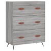 vidaXL Buffet haut Sonoma gris 69,5x34x180 cm Bois d'ing&eacute;nierie