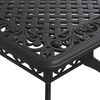 vidaXL Table de jardin noir 150x90x72 cm aluminium coul&eacute;