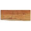vidaXL &Eacute;tag&egrave;re murale rectangulaire massif acacia bordure assortie