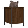 vidaXL Banc de rangement ch&ecirc;ne marron 40x42,5x50 cm bois d'ing&eacute;nierie