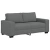 vidaXL Canap&eacute; &agrave; 2 places gris fonc&eacute; 180x77x82 cm tissu