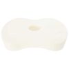 vidaXL Coussin pour le cou Couleur unie Blanc 53 x 35 x 11 cm