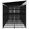 vidaXL Chenil d'ext&eacute;rieur avec toit pour chiens Acier 14,75 m&sup2;