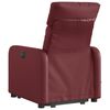 vidaXL Fauteuil inclinable de massage électrique rouge bordeaux