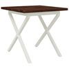 vidaXL Table &agrave; manger carr&eacute;e 60 x 55 x 75 cm Bois d'Acacia Massif