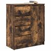 vidaXL Buffet avec tiroirs chêne fumé 71x35x84 cm bois d'ingénierie