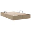 vidaXL Lit de Rangement avec matelas Cappuccino 120 x 190 cm Faux cuir