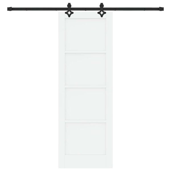 vidaXL Porte coulissante ORKDAL Blanc 73,5 x 211 cm Pin massif