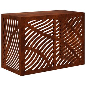 vidaXL Housse de climatiseur Rouill&eacute; 100 x 50 x 70 cm Acier patin&eacute;