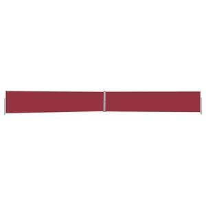 vidaXL Auvent lat&eacute;ral r&eacute;tractable de patio 140x1200 cm Rouge