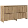 vidaXL Buffets 2 pc ch&ecirc;ne artisanal 70 x 41 x 75 cm Bois d'ing&eacute;nierie