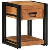vidaXL Cabinet de chevet 2 pc Marron 40 x 40 x 50 cm