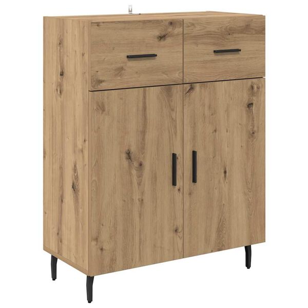 vidaXL Buffet Ch&ecirc;ne artisanal 69,5 x 34 x 90 cm Bois d'ing&eacute;nierie