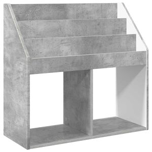 vidaXL Biblioth&egrave;que pour enfants Gris b&eacute;ton 72,5 x 29,5 x 69 cm