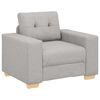 vidaXL Canap&eacute;/Fauteuil gris nuage 100x78x80 cm tissu