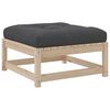 vidaXL Salon de jardin 9 pcs avec coussins bois de pin massif