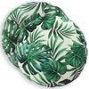 vidaXL Housse de coussin 2 pcs HEERLEN Motif feuilles &Oslash; 60 cm