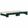 vidaXL Lit de jour avec gigogne et matelas vert fonc&eacute; 90x200cm velours