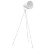 vidaXL Lampadaire trépied Métal Blanc E27