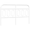 vidaXL T&ecirc;te de lit de remplacement m&eacute;tal blanc 150 cm