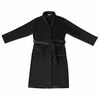 vidaXL Robe de bain sans capuche Noir xl Flanelle