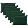 vidaXL Housse de coussin 6 pcs HOUTEN Vert fonc&eacute; 40 x 60 cm Velours