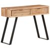 vidaXL Table console 100x35x76 cm Bois d'acacia avec bord naturel