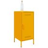 vidaXL Buffets 2 pcs jaune moutarde 36x39x79 cm acier