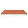 vidaXL Auvent r&eacute;tractable orange et marron 4,5x3 m tissu et aluminium