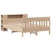 vidaXL Lit biblioth&egrave;que sans matelas 140x190 cm bois de pin massif